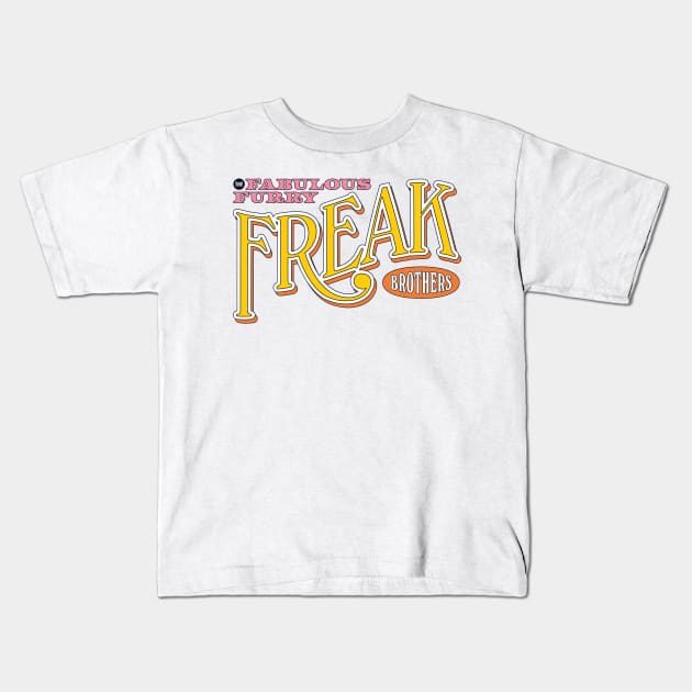 The Fabulous Furry Freak Brothers 1968 Kids T-Shirt by mirgasuga